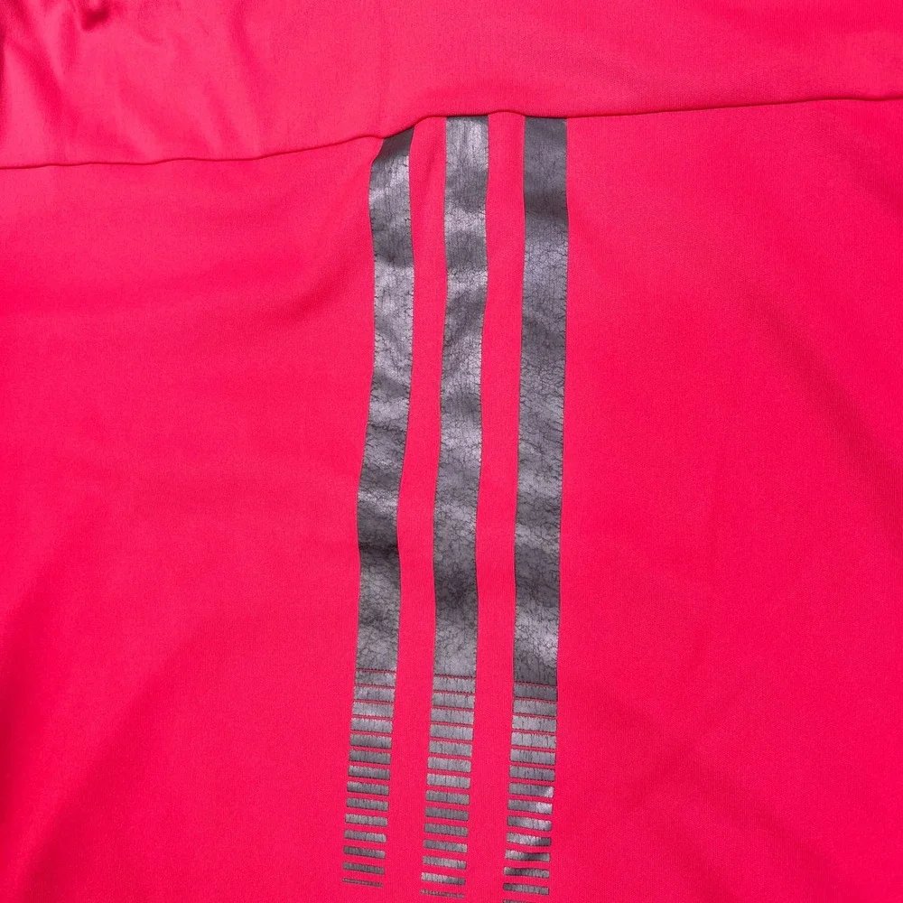 Adidas Adizero Performance 3-Stripe Short Sleeve Polo‎ Shirt Mens M Pink